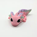 Pink Dragon Hatchling articulated 3D-printed fidget companion, front view