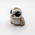 Brown owl Hatchling articulated 3D-printed fidget companion on a white background